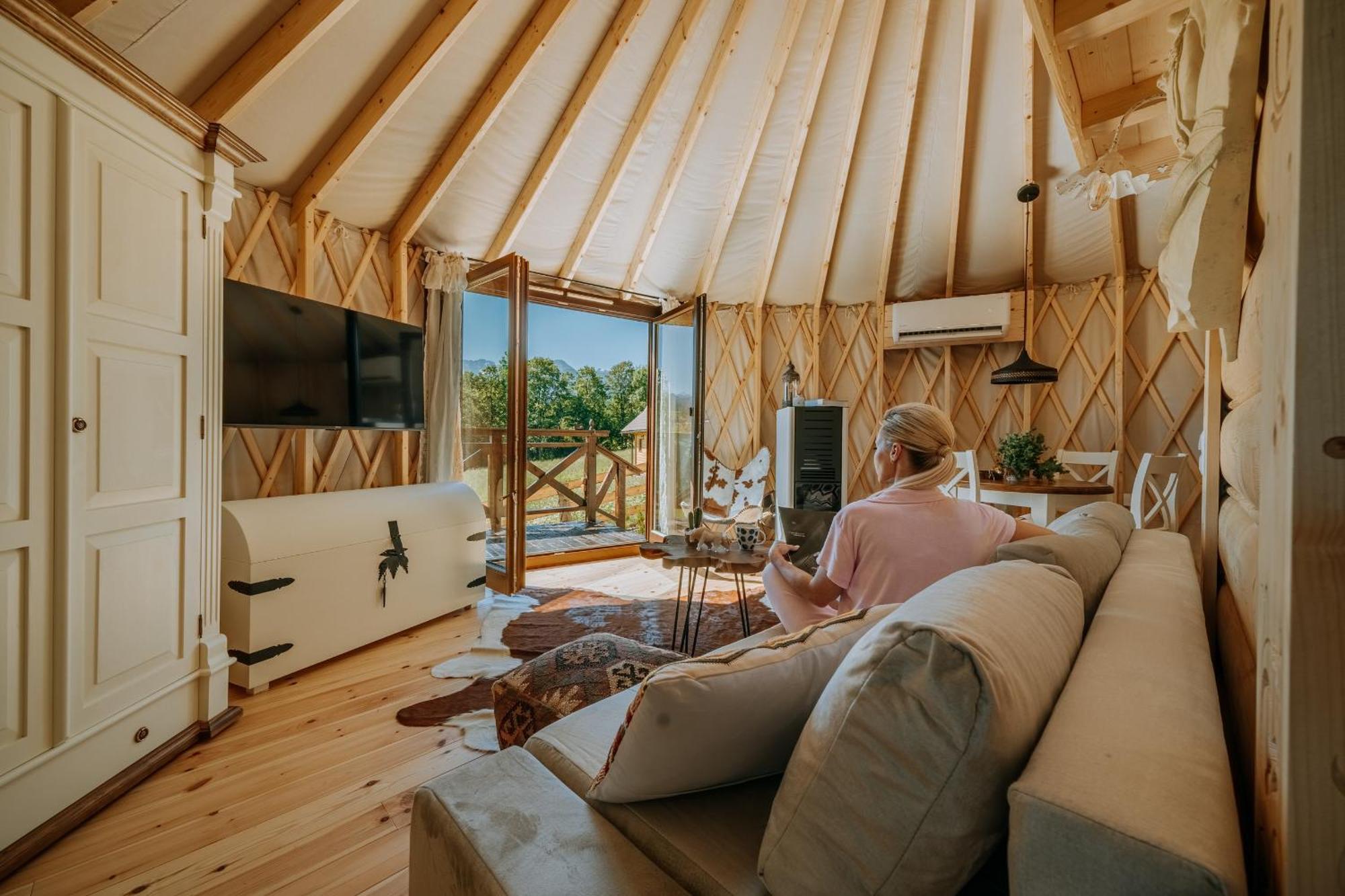 Jurta Na Wypasie - Luksusowy Namiot Z Widokiem Na Gory - Jacuzzi, Sauna, Split Ac, Private, Star View Zakopane Exterior photo