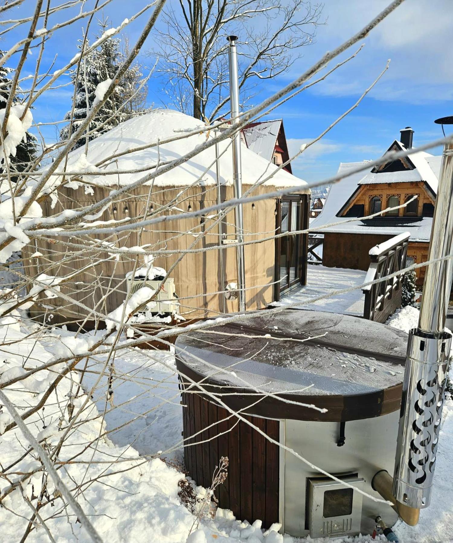 Jurta Na Wypasie - Luksusowy Namiot Z Widokiem Na Gory - Jacuzzi, Sauna, Split Ac, Private, Star View Zakopane Exterior photo